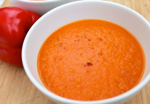Spicy Butternut Squash and Red Pepper Soup